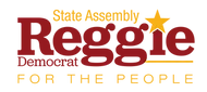 Logo for Reggie Democrat for the People