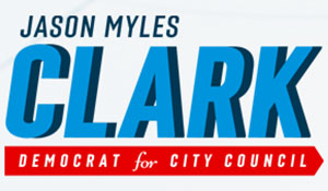 Logo for Jason Myles Clark Democrat for City Council