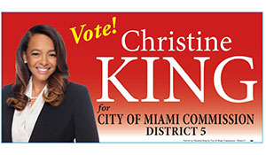 Logo for Christine King for City of Miami Commission District 5