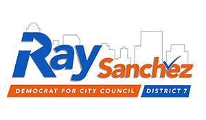Logo for Ray Sanchez Democrat for City Council District 7