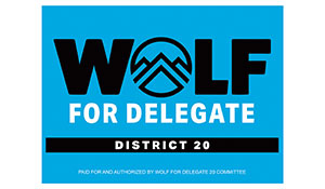 Logo for Wolf for Delegate District 20
