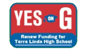Logo for Yes on G Renew Funding for Terra Linda High School